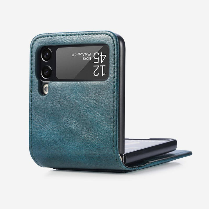 Samsung Galaxy Z Flip& Z Flip 3/4/5/6 Phone Case Leather Phone Bag with Multi-Slot