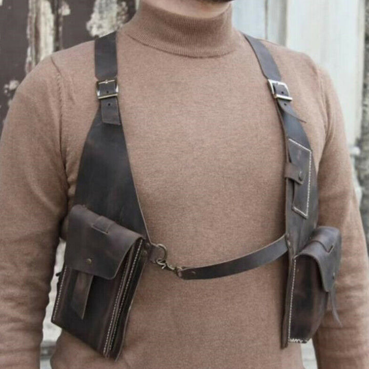 Medieval Underarm Shoulder Holster Phone Bag Wallet Pocket Card Holder