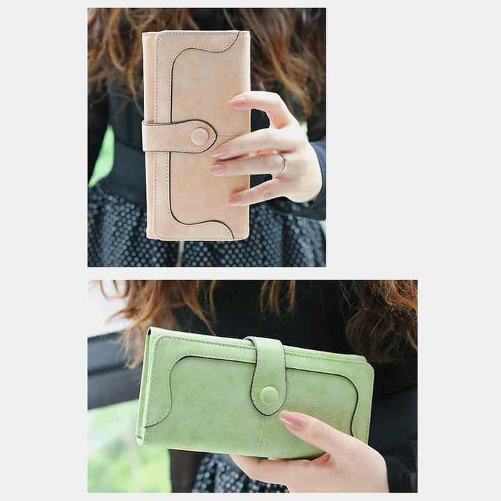 Long Wallet For Women Solid Color Multiple Slot Daily Purse - image 7
