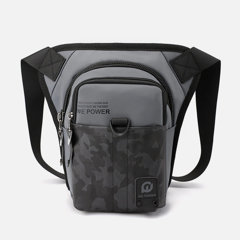 Outdoor Sports Purse For Men Durable Oxford Crossbody Leg Bag