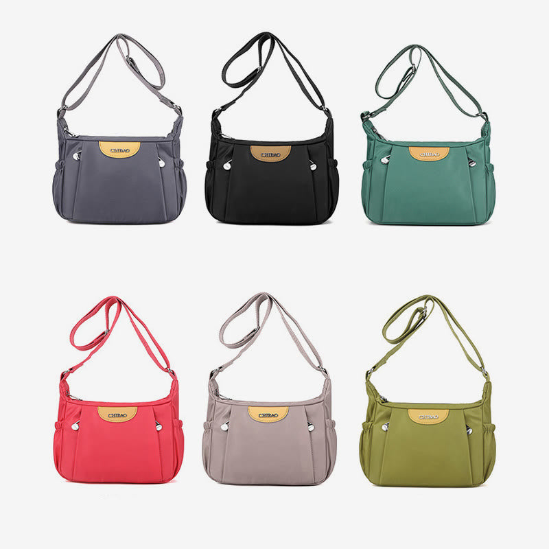 Women Crossbody Bag Minimalist Multipockets Wide Strap Shoulder Purse