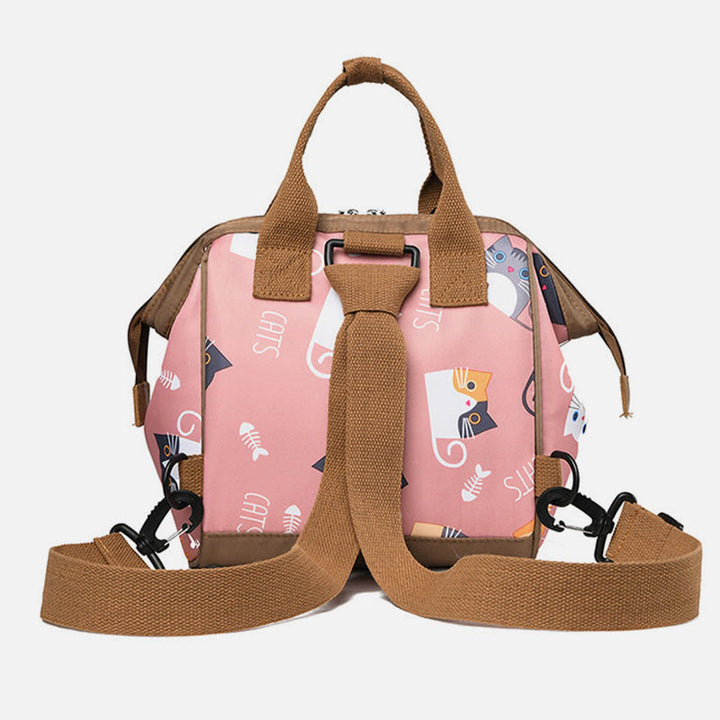 Functional Waterproof Crossbody Bag Convertible Mini Backpack Mommy Bag