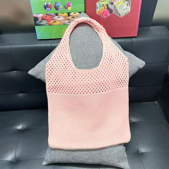 Tote Bag For Women Ethnic Style Wool Knitted Shoulder Bag