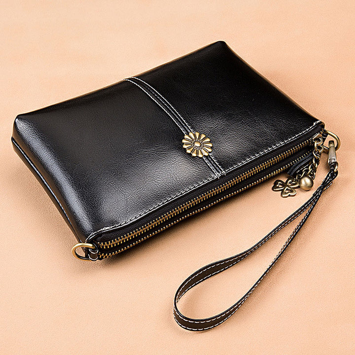 Multi-pocket Leather Clutch Bag Women's Crossbody Bag Phone Bag Mini Purse