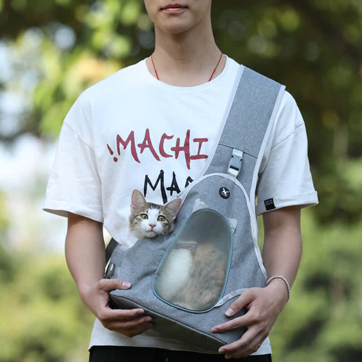 Comfortable Sturdy Reflective Sling Bag For Small Pet Cat Dog - image 1