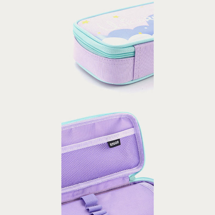 Cute Pencil Case For Kids Cartoon Style Roomy Case