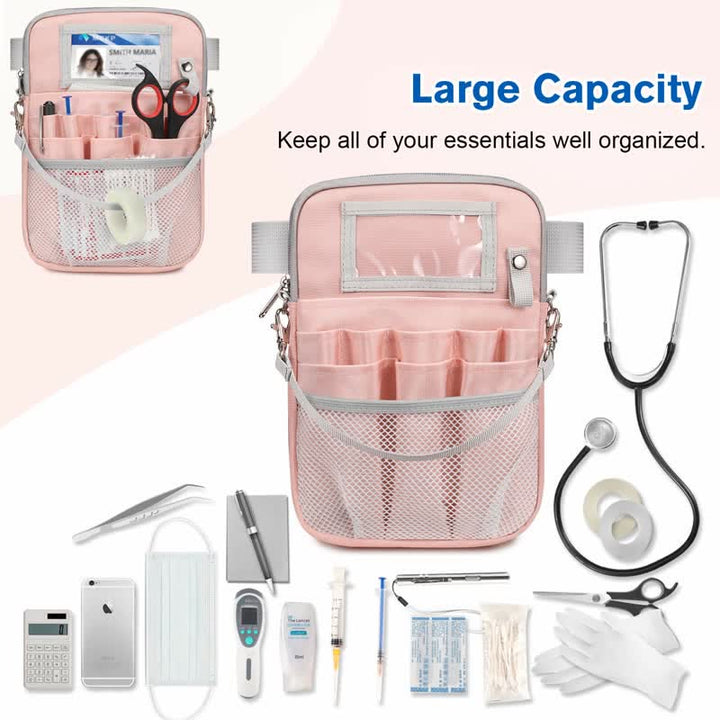 Nursing Waist Bag with Medical Gear Pockets Tape Holder Nurse Waist Pouch