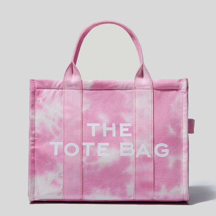 Women Satchel Top Handle Shoulder Purse Tie-dye Tote Crossbody Bag