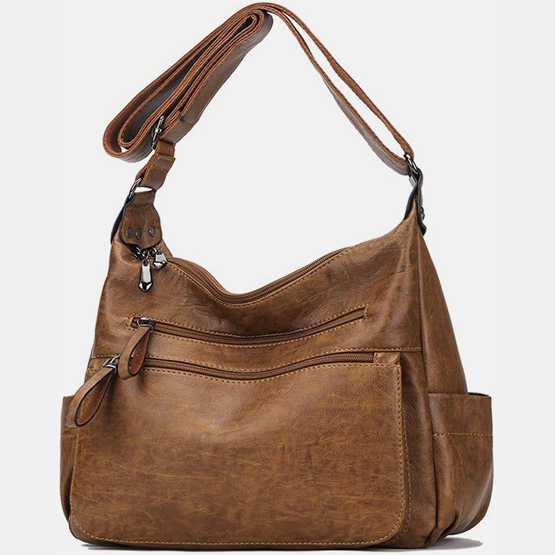 Retro Style Multi-Pocket Large Crossbody Bag - image 17