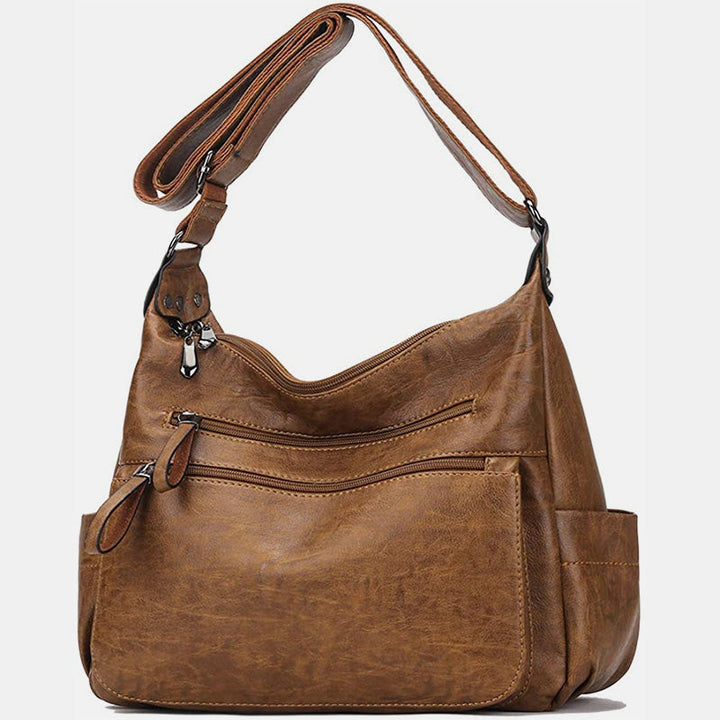 Retro Style Multi-Pocket Large Crossbody Bag - image 17