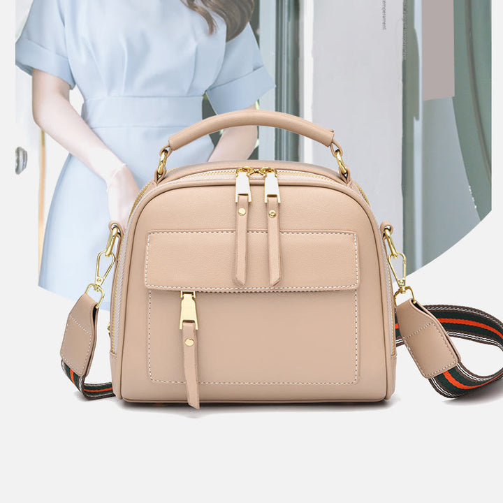 Vegan Leather Purse For Women Classic Top-Handle Bag