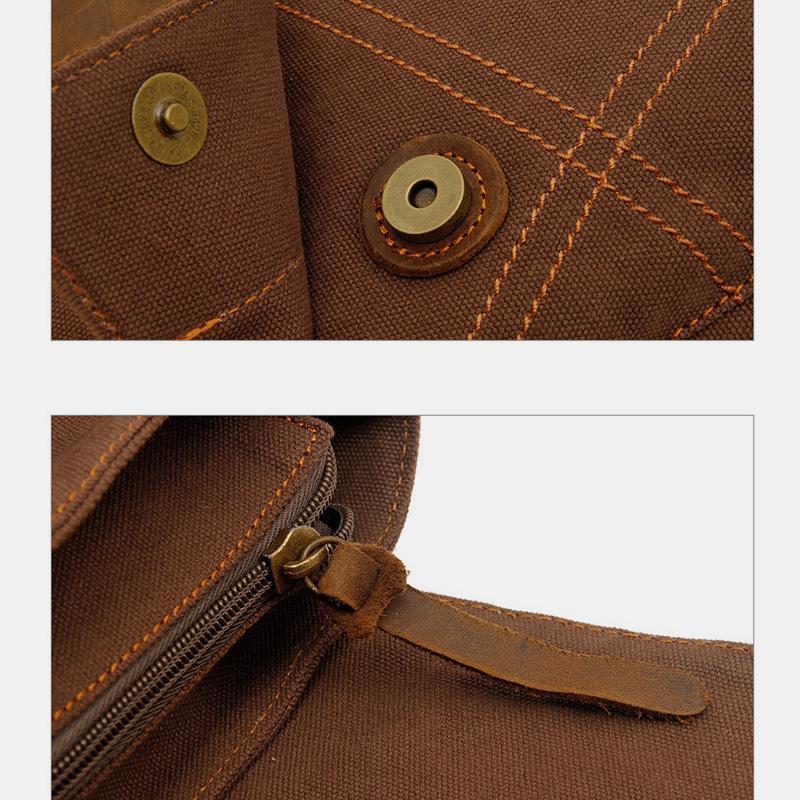 Large Capacity Retro Canvas Crossbody Bag