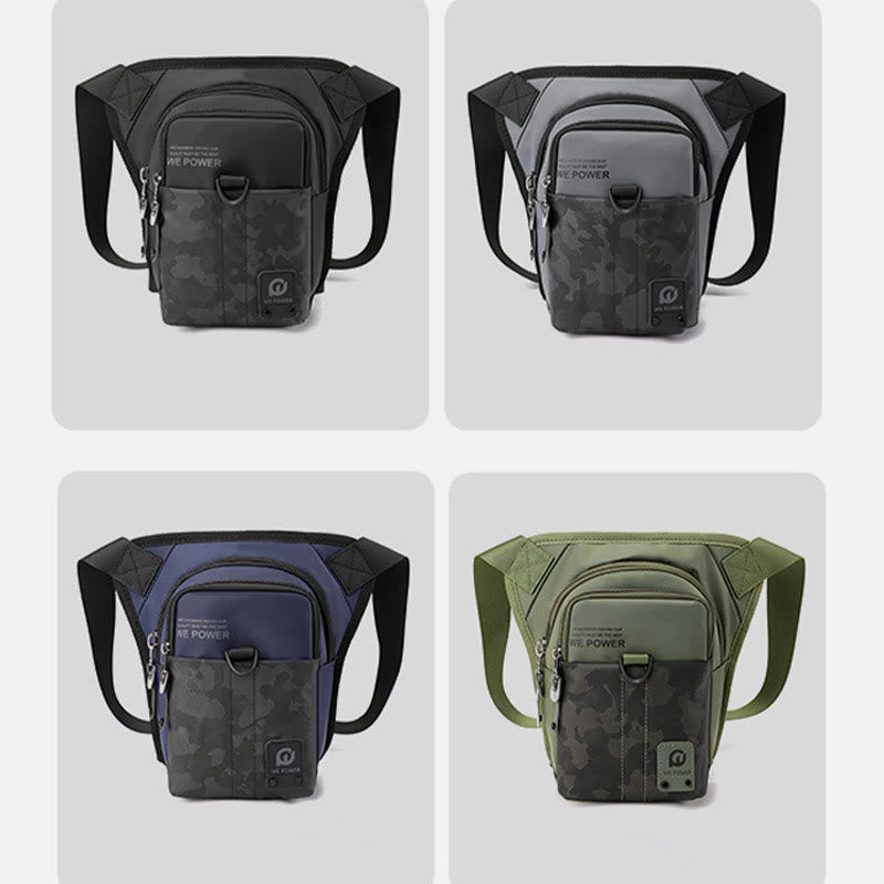 Outdoor Sports Purse For Men Durable Oxford Crossbody Leg Bag
