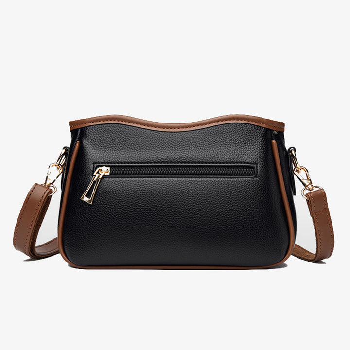 Crossbody Square Bag For Women Diamond Pattern Leather Commuter Purse