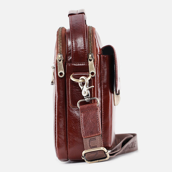 Large Capacity Multifunctional Leather Crossbody Bag