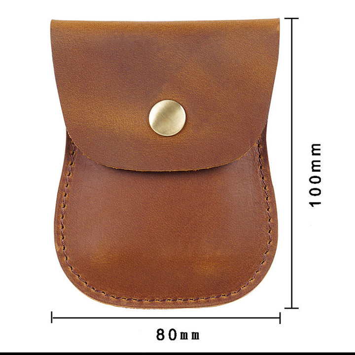 Genuine Leather Coin Purse Pouch Change Purse for Women Men