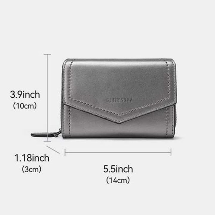 Women Short Bifold Wallet Faux Leather Purse RFID Blocking Card Holder