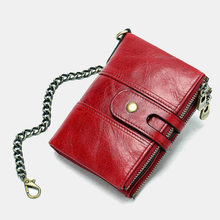 RFID Blocking Genuine Leather Wallet Card Holder