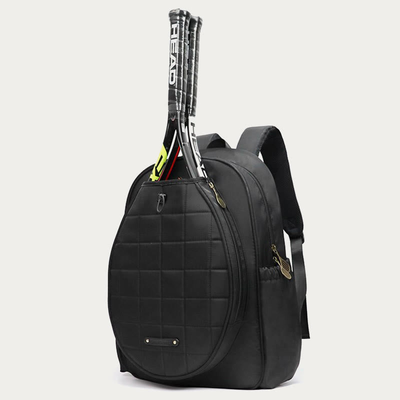 Racket Bag For Tennis Badminton Outdoor Sports Backpack Tote - Black - Backpack - image 13
