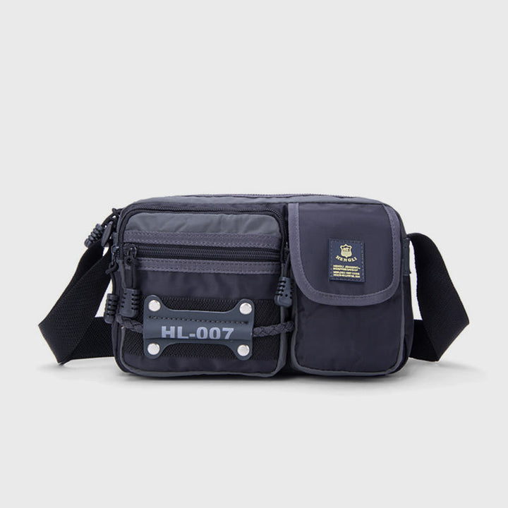 Messenger Bag For Men Multi Pocket Lightweight Oxford Crossbody Bag