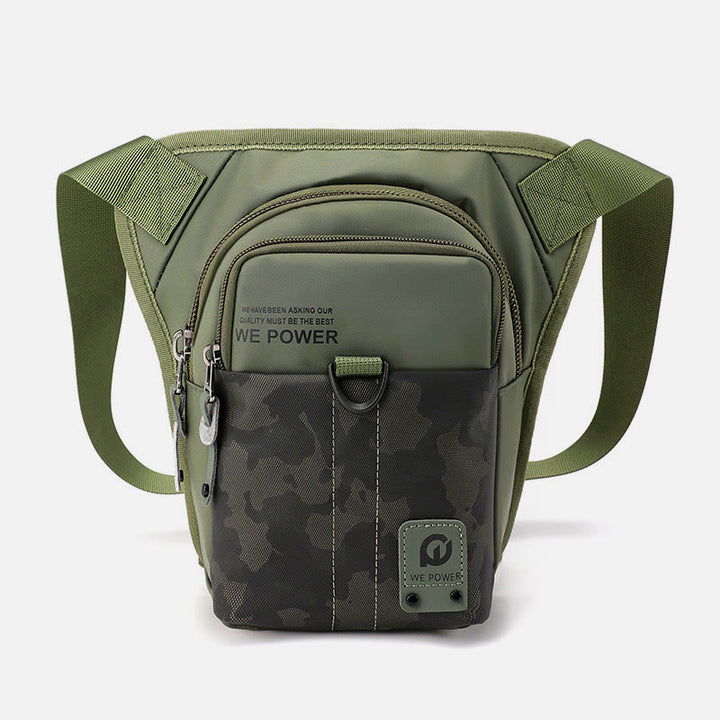Outdoor Sports Purse For Men Durable Oxford Crossbody Leg Bag