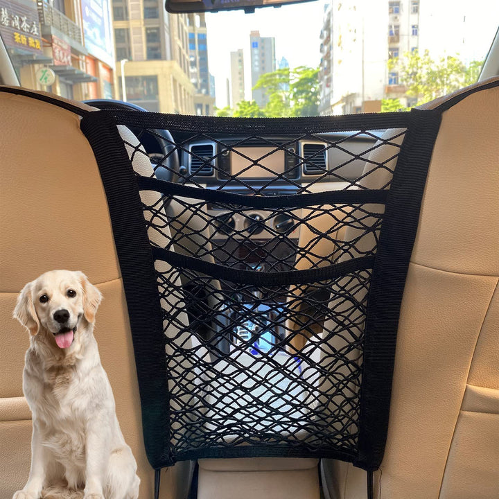 Car Organizer Mesh Pocket For Seat Back Pet Kids