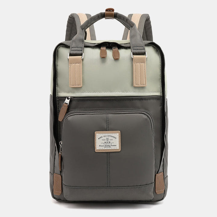 Backpack For Teenage Students Simple Lightweight Multi Pockets Computer Daypack