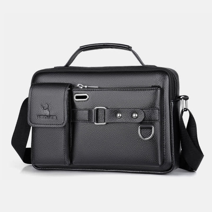 Retro Leather Satchel Messenger Bag for Men Traval Shoulder Bag