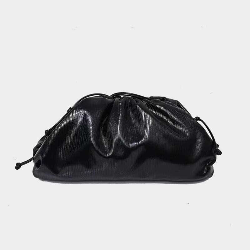 Dumpling Clutch Crossbody Bag Cloud Sparkly Metallic Purse for Women