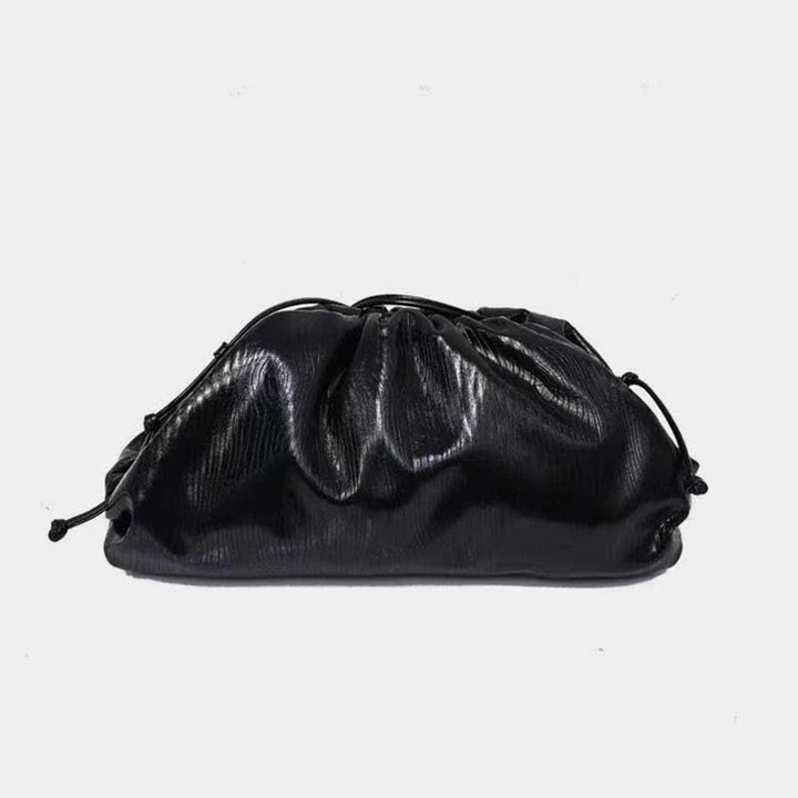 Dumpling Clutch Crossbody Bag Cloud Sparkly Metallic Purse for Women