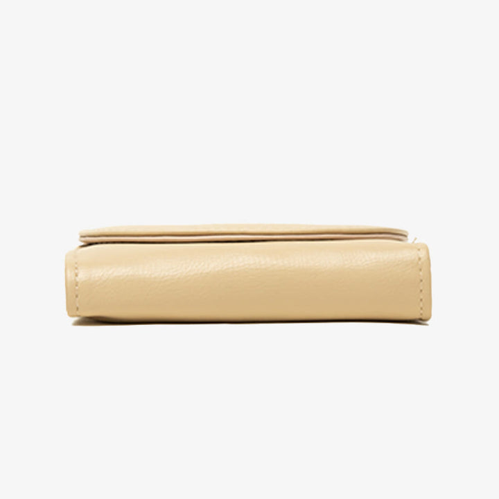 Womens Wallet Short Simple Soft Leather Folding Card Holder
