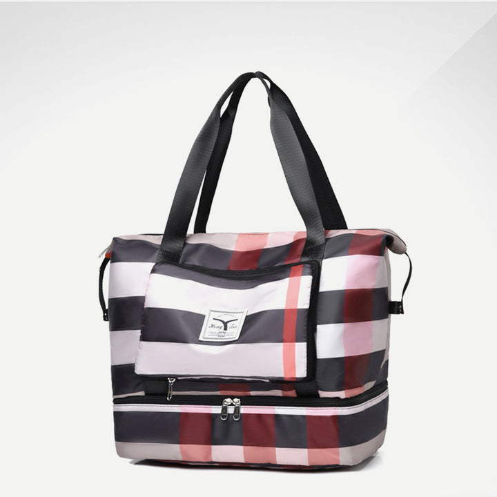 Travel Duffel Bag Sports Gym Shoulder Overnight Bag with Shoes Compartment