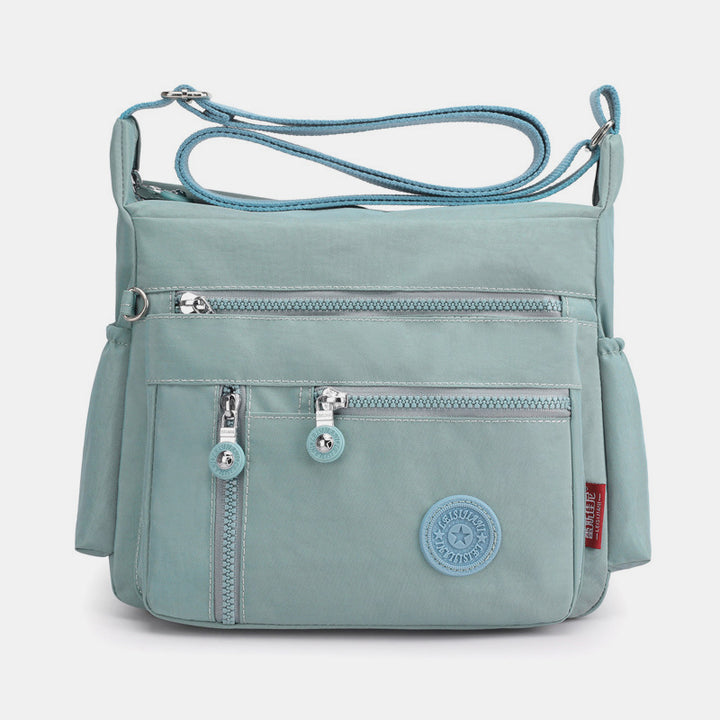 Large Capacity Multi-Pocket Waterproof Lightweight Casual Crossbody Bag - PowderBlue - image 15