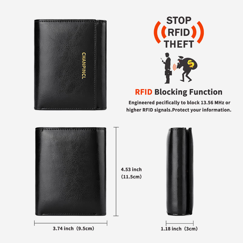 Wallet For Women Triple Folding Retro Short Shopping Money Clip - image 3