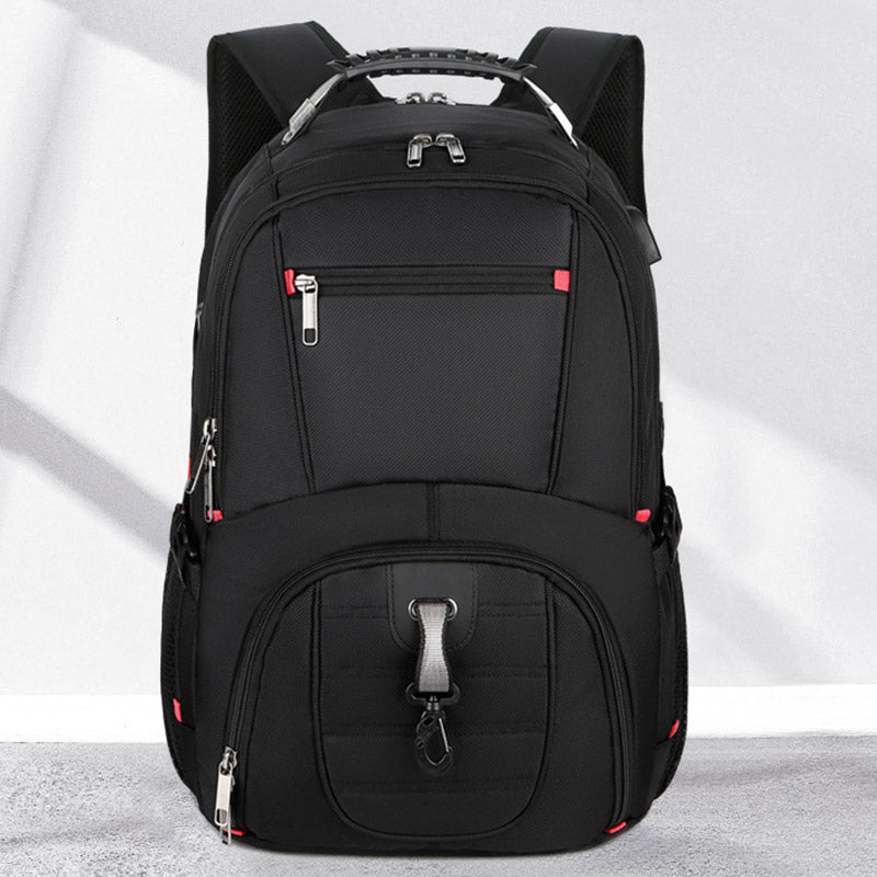 Extra Large Multi Pocket Business Laptop Backpack with USB Charger