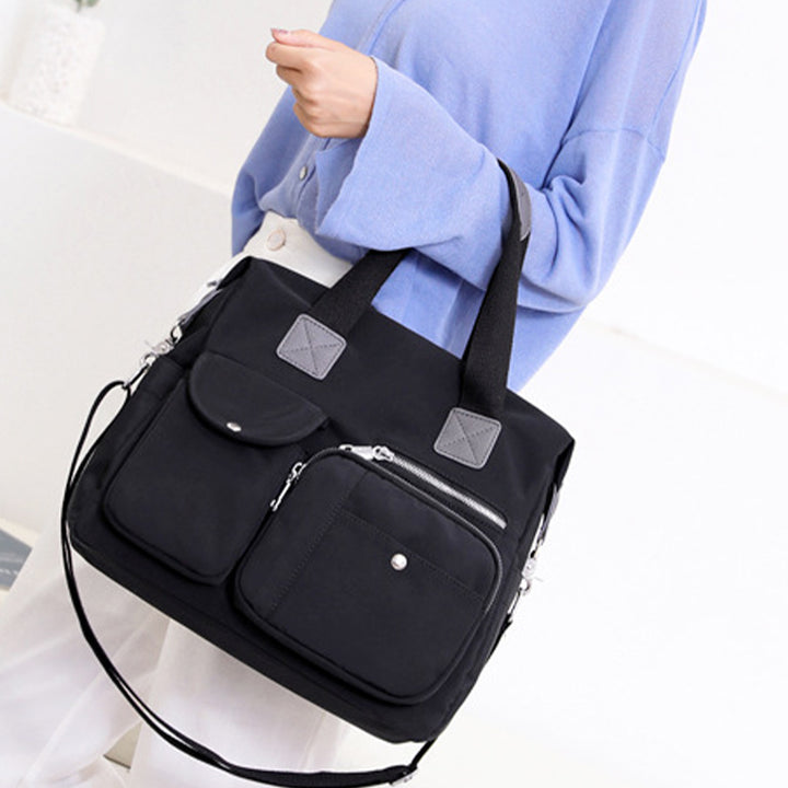 Waterproof Lightweight Multi-Pocket Large Capacity Casual Tote Crossbody Bag
