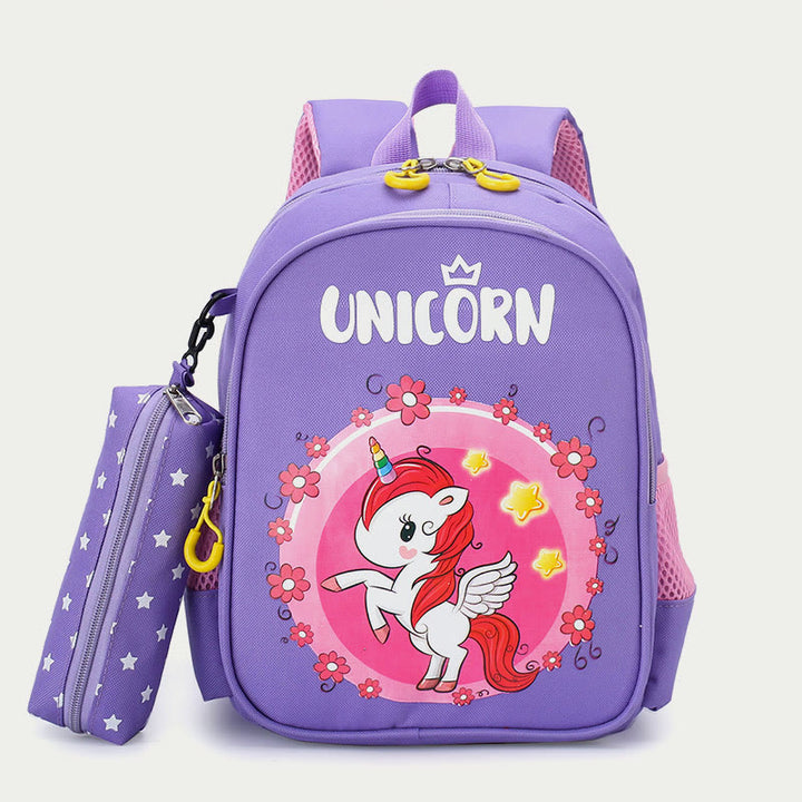 Backpack For Kids Cartoon Printing Cute Unicorn Kindergarten Schoolbag