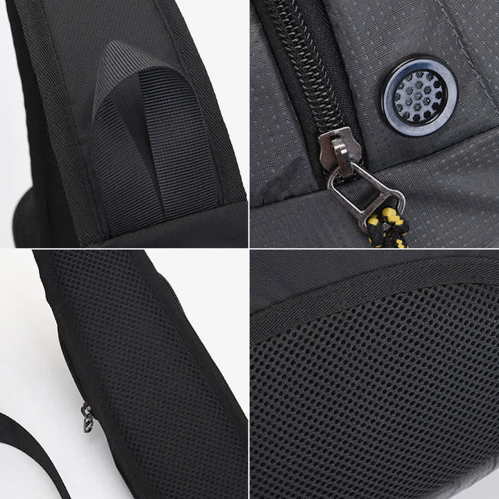 Waterproof Sling Bag Crossbody Backpack Casual Nylon Shoulder Bag Chest Bag