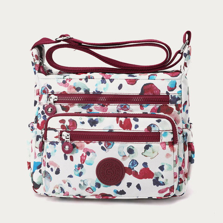 Nylon Crossbody Bag For Women Printing Multi Color Durable Bag