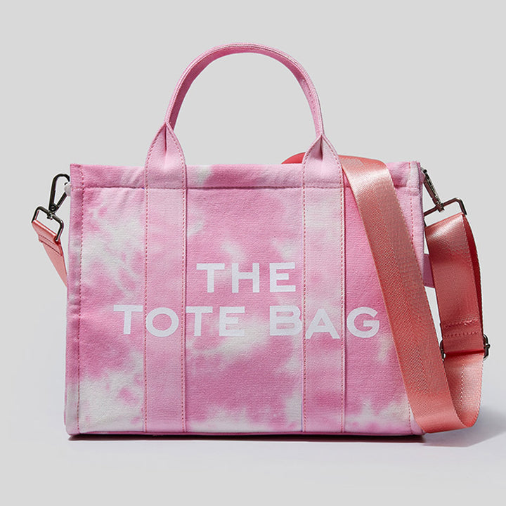 Women Satchel Top Handle Shoulder Purse Tie-dye Tote Crossbody Bag