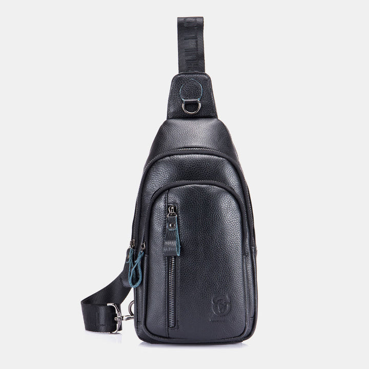 Genuine Leather Large Capacity Anti-theft Sling Bag