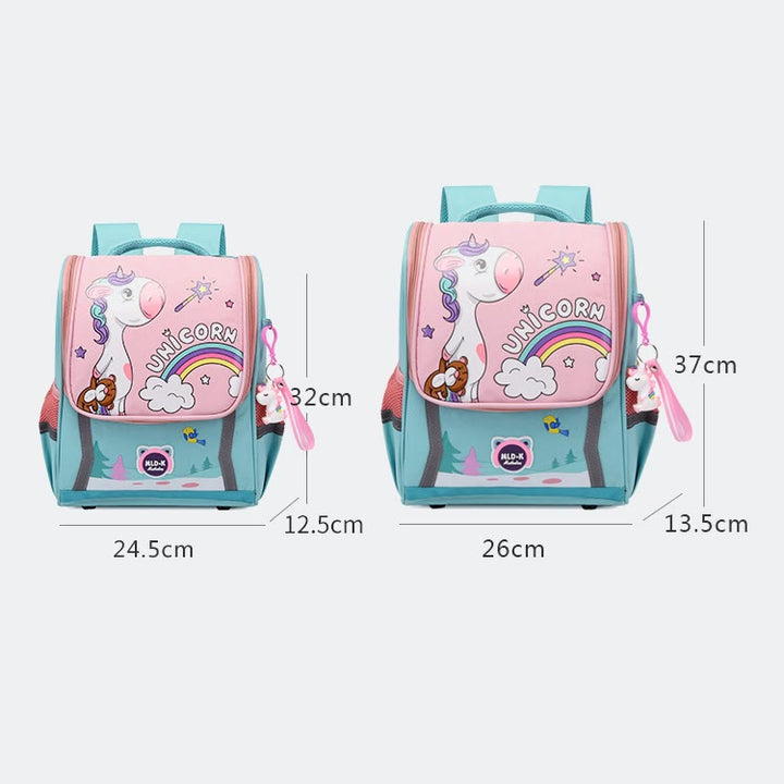 Backpack For Kids Cute Cartoon Unicorn Dinosaur Oxford Schoolbag