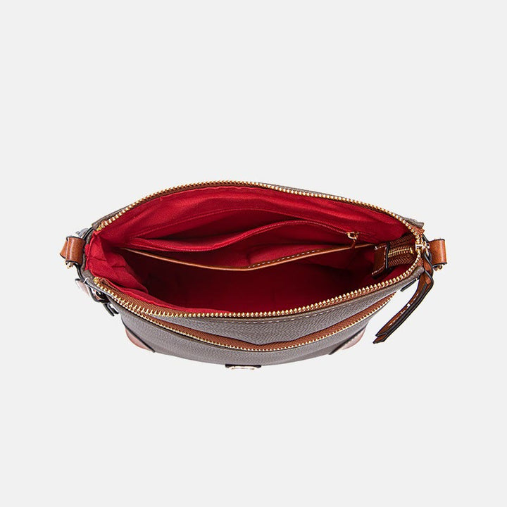 Crossbody Bag For Women Lychee Grain Texture Multi-color Leather Bag