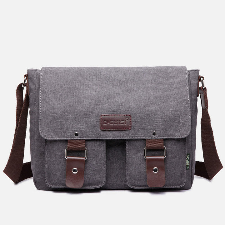 Messenger Bag for Men Large Capacity Casual Canvas Shoulder Bag