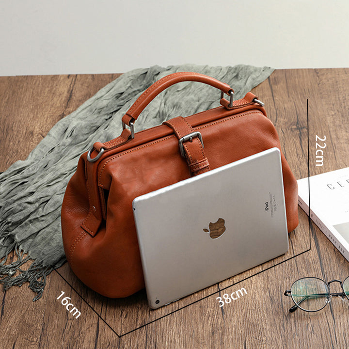 Retro Handmade Real Leather Handbag