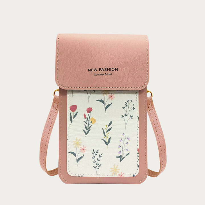 Phone Bag For Women Clear Touchable Mini Printing Crossbody Bag
