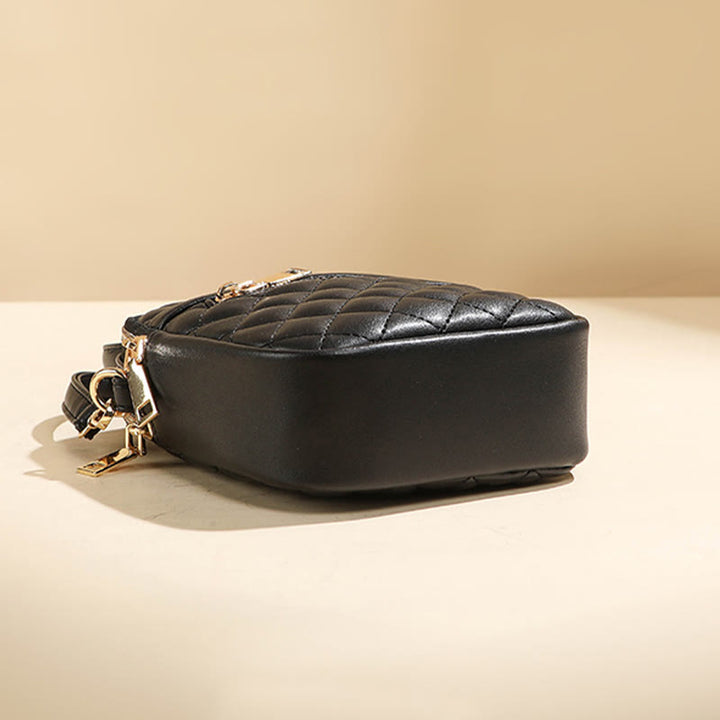 Phone Bag For Women Diamond Check Solid Color Mini Bag