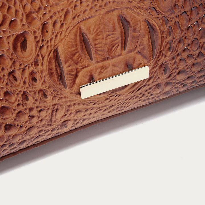 Crossbody Bag For Women Retro Crocodile Pattern Leather Dating Bag