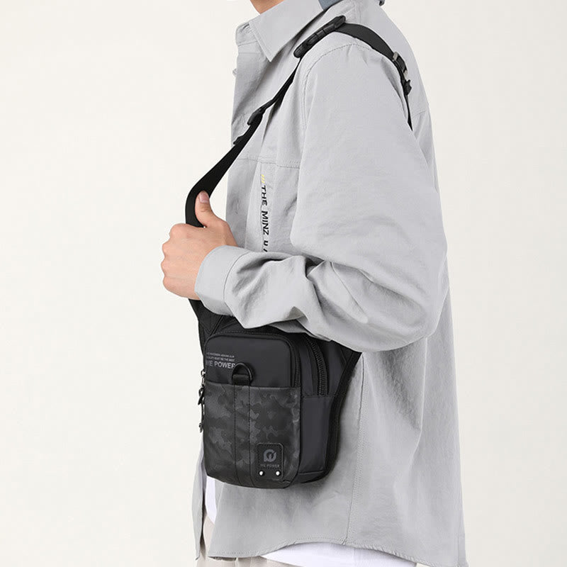Outdoor Sports Purse For Men Durable Oxford Crossbody Leg Bag