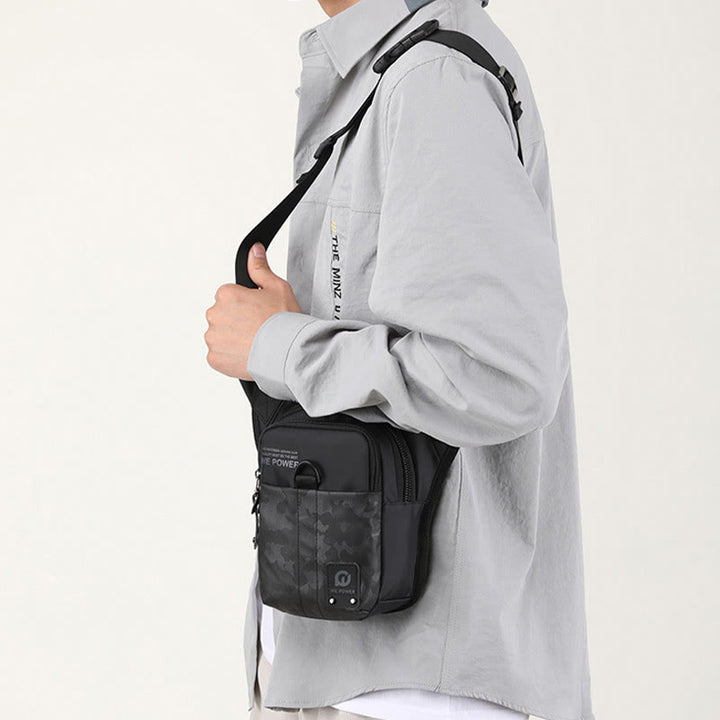 Outdoor Sports Purse For Men Durable Oxford Crossbody Leg Bag